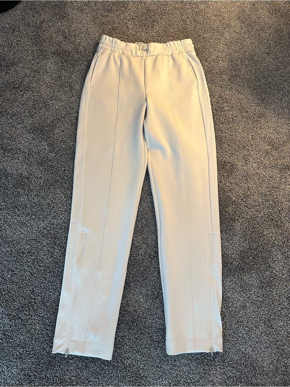 Zella Cream Seam-Front Pull-On Joggers